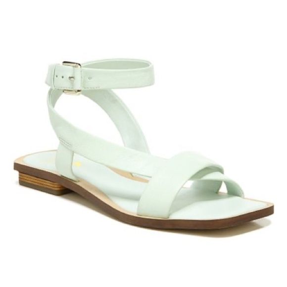Franco Sarto | Cool Mint Nappa Ema 2 Strappy Leather Sandal EUC Size 9 - Picture 1 of 10